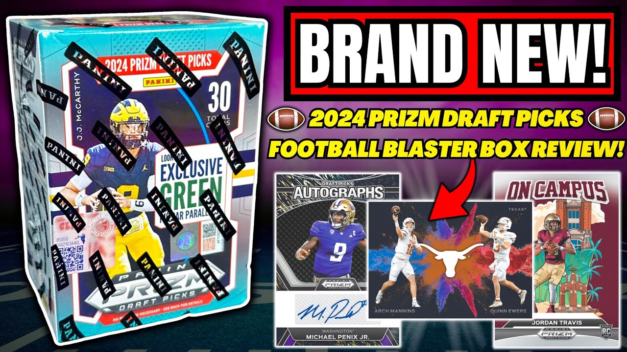 *SICK ROOKIE AUTO PULL!🔥 2024 PRIZM DRAFT FOOTBALL BLASTER BOX REVIEW!🏈