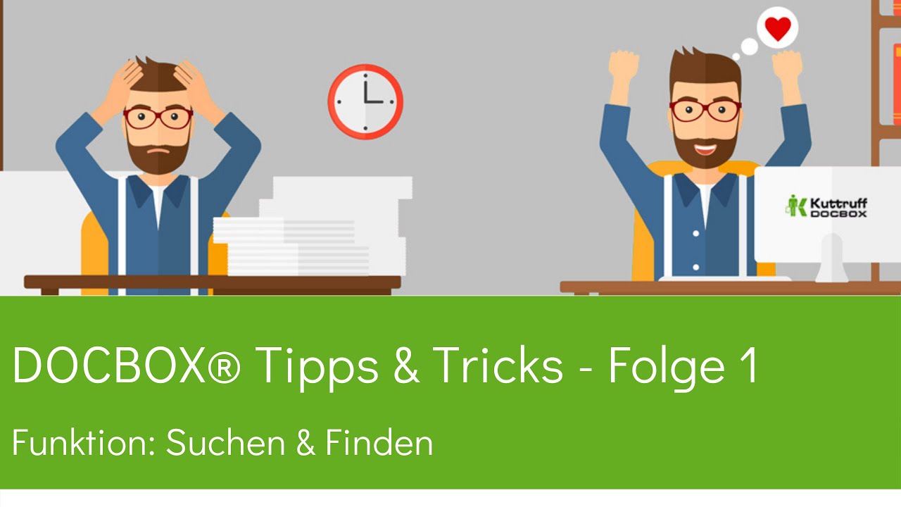 DOCBOX&reg; DMS Tipps & Tricks: Funktion - Suchen & Finden im Dokumentenmanagementsystem f&uuml;r Unternehmen