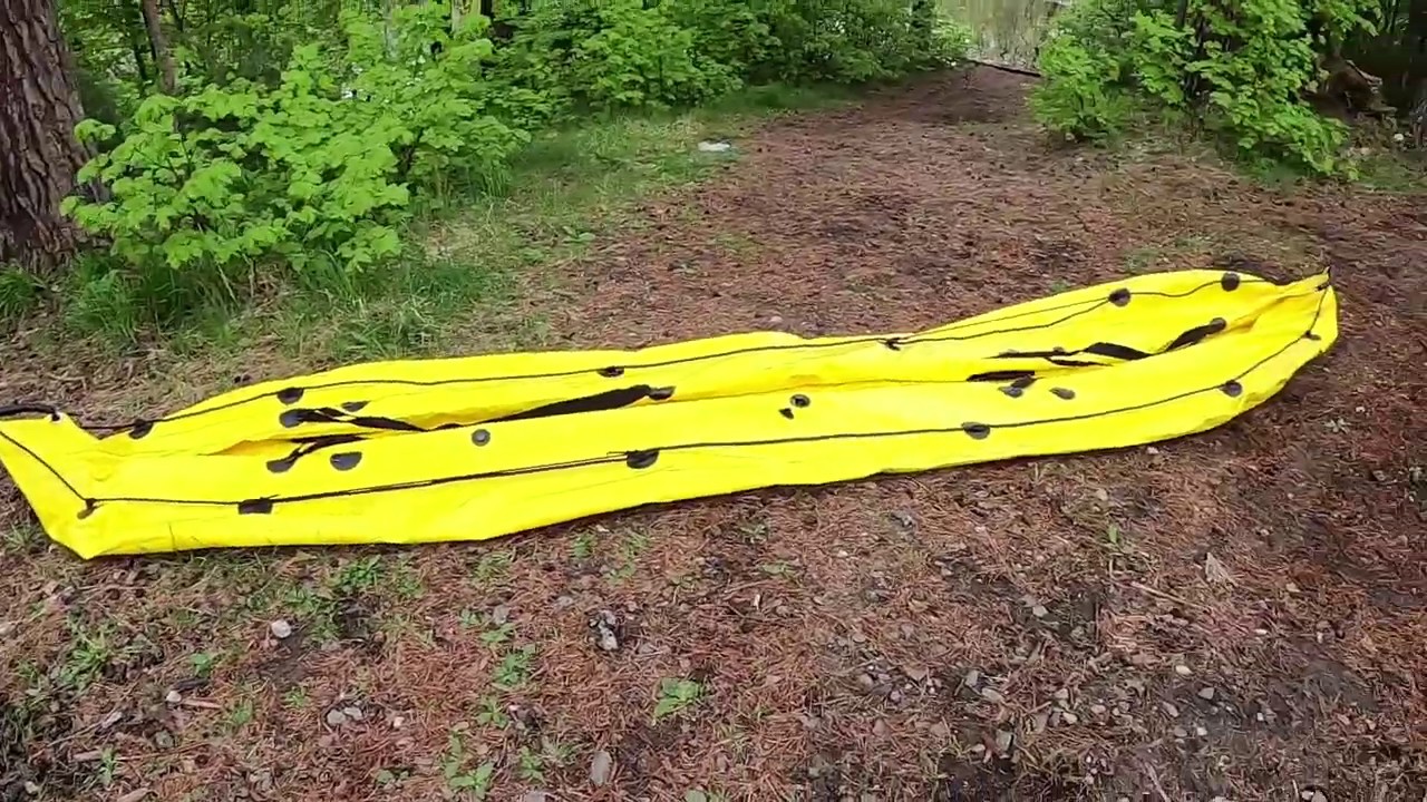 Распаковка и первый спуск на воду байдарки Waterfly 3 от компании Time Trial.