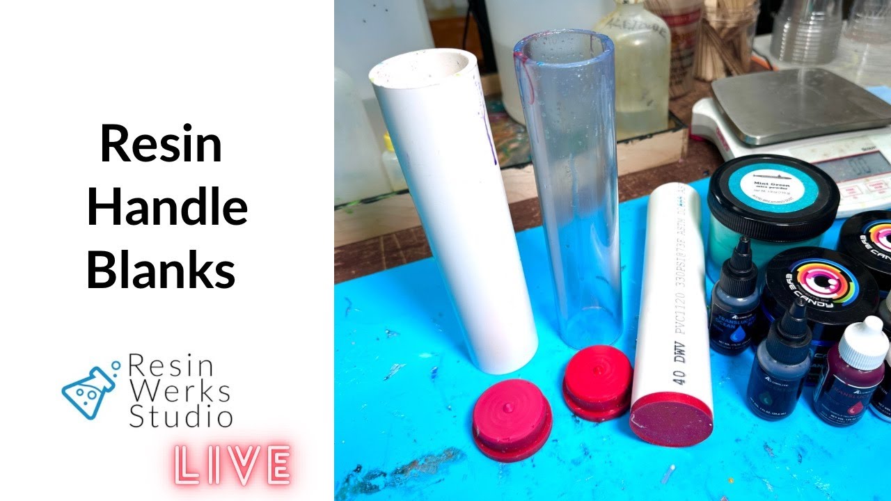 🔴Replay: Casting Alumilite Resin Handle Blanks | Episode 249