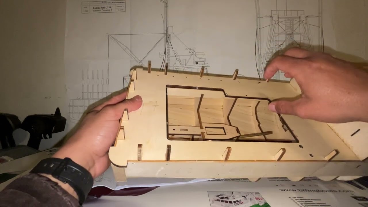 Wooden Model Ship kit Billing Boats Andrea Gail part #2