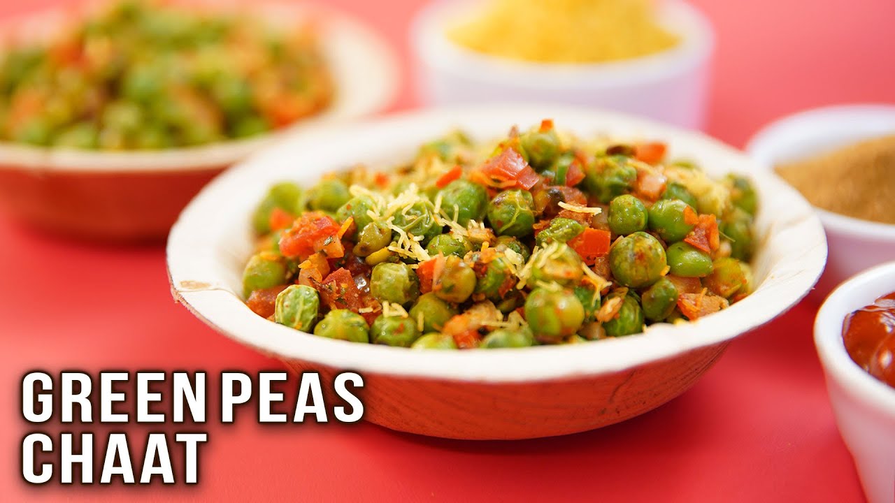 Green Peas Chaat | How To Make Green Peas Chaat | Matar Ki Chaat | Street Food Recipe | Ruchi