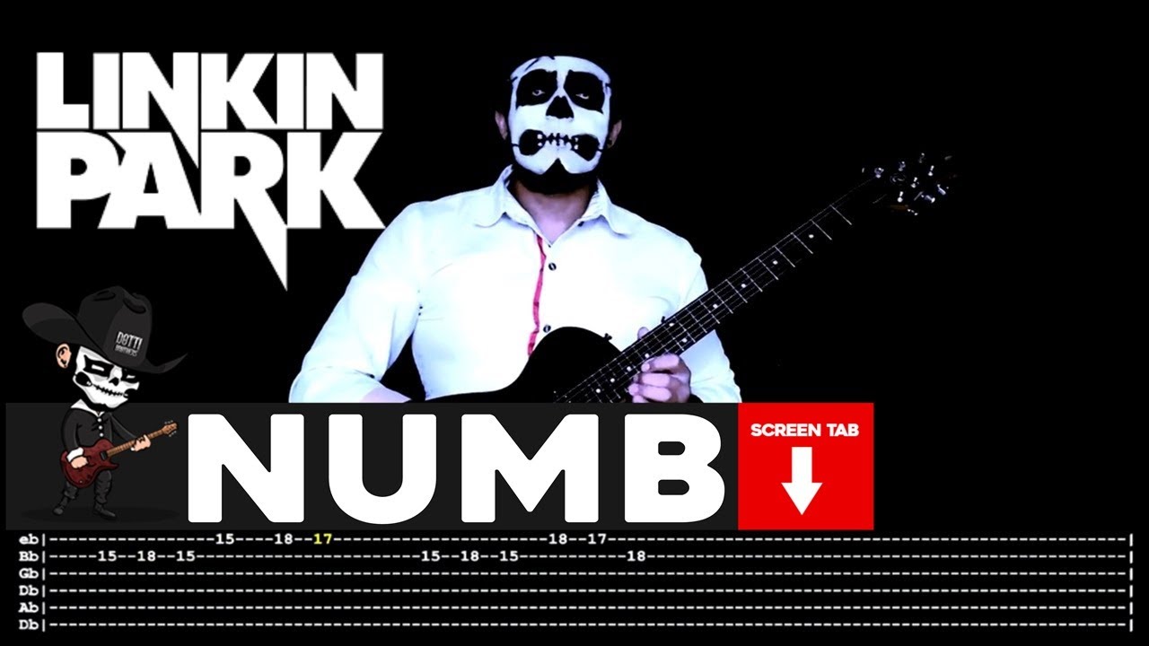 【LINKIN PARK】[ Numb ] cover by Masuka | LESSON | GUITAR TAB