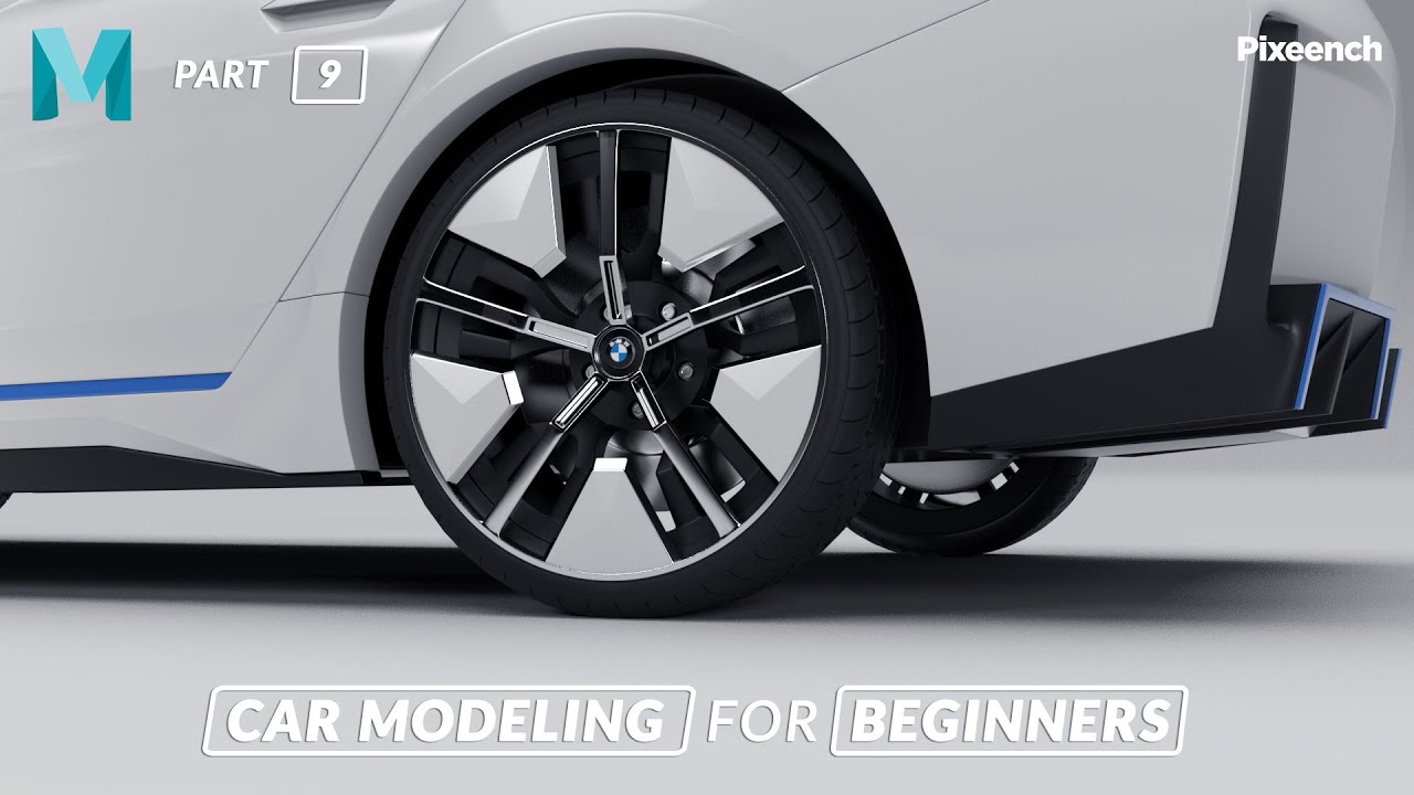 How to Model a CAR in Maya for BEGINNERS | Part - 09 | Making Wheel | @Pixench