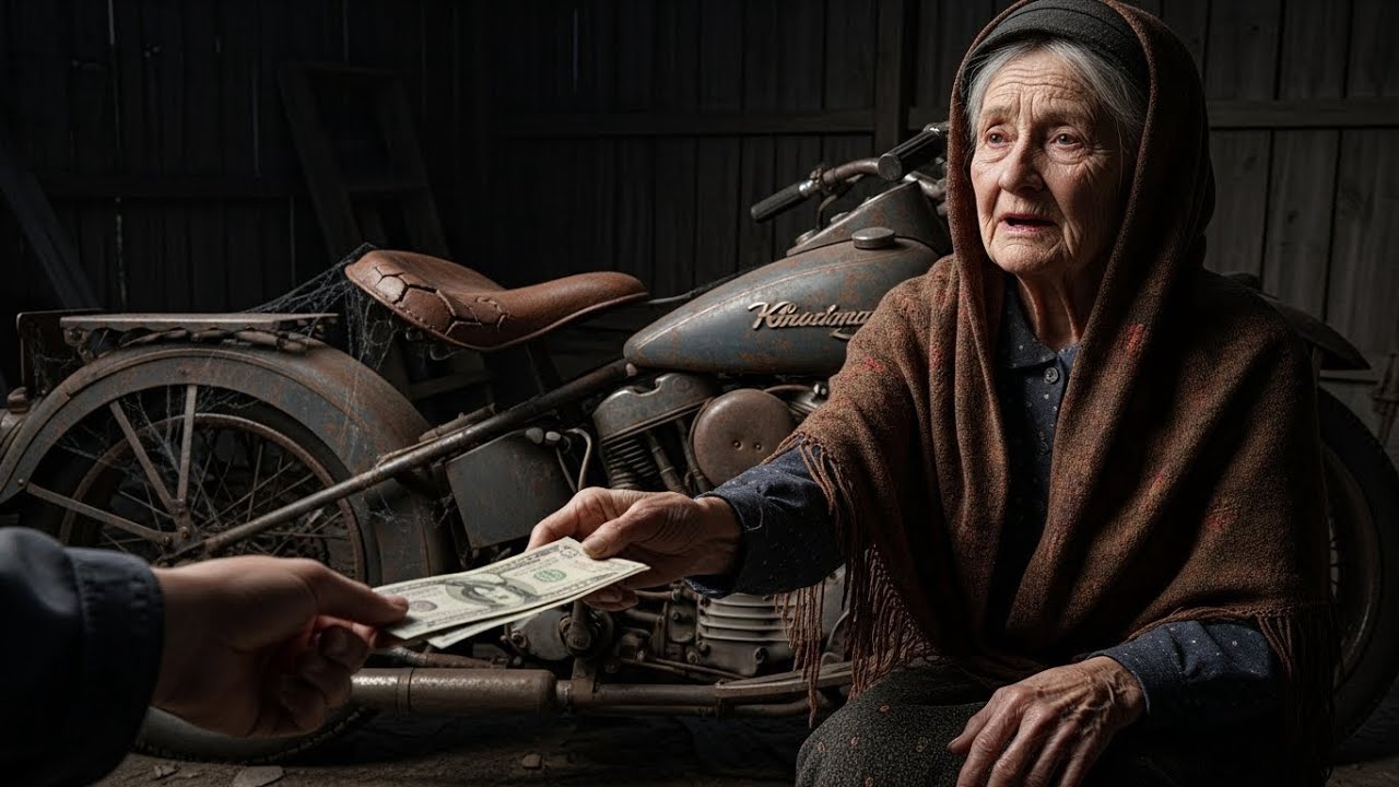 I bought Harley-Davidson Knucklehead 1936 for only 300$ from old grandma #asmr #restoration #diy 