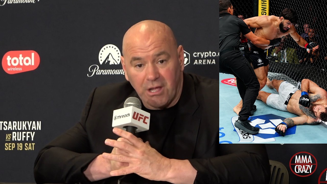 Dana White immediate Reaction to Arman Tsarukyan KO Mauricio Ruffy at UFC 331