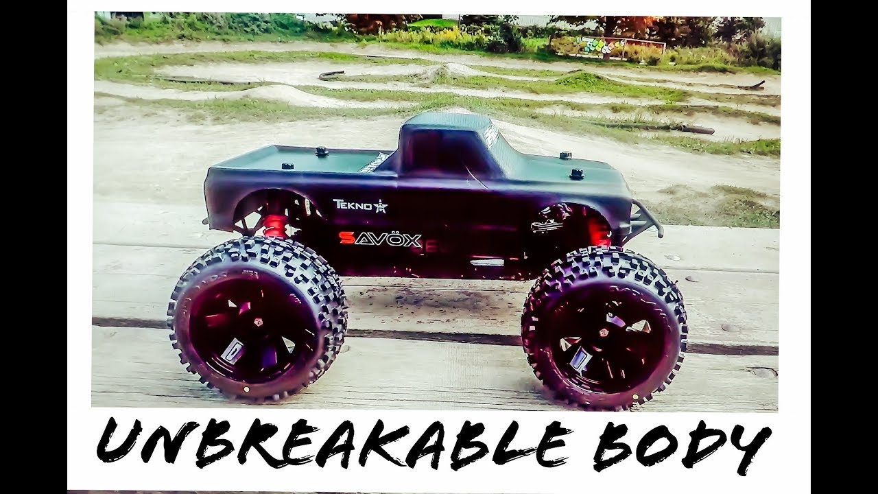 TEKNO MT410 UNBREAKABLE RC TRUCK BODY   TRACK AND BASH TEST