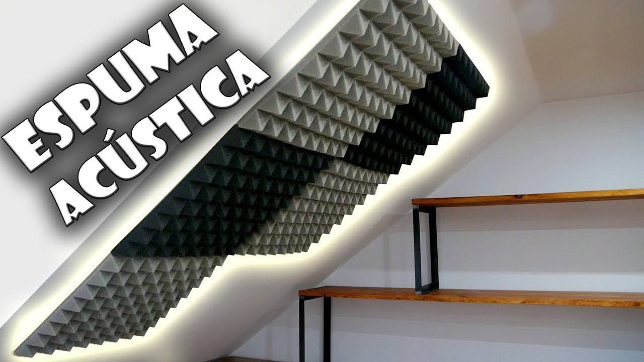 🔊 Cómo instalar ESPUMA ACÚSTICA INSONORIZACIÓN #4 | Arrowzoom Foam Review | HABITACIÓN-TALLER