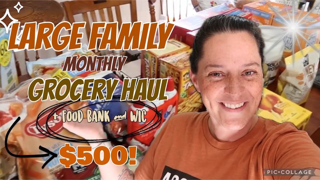 🛒DECEMBER GROCERY HAUL•MOM OF 8•LARGE FAMILY + Food Bank & WIC