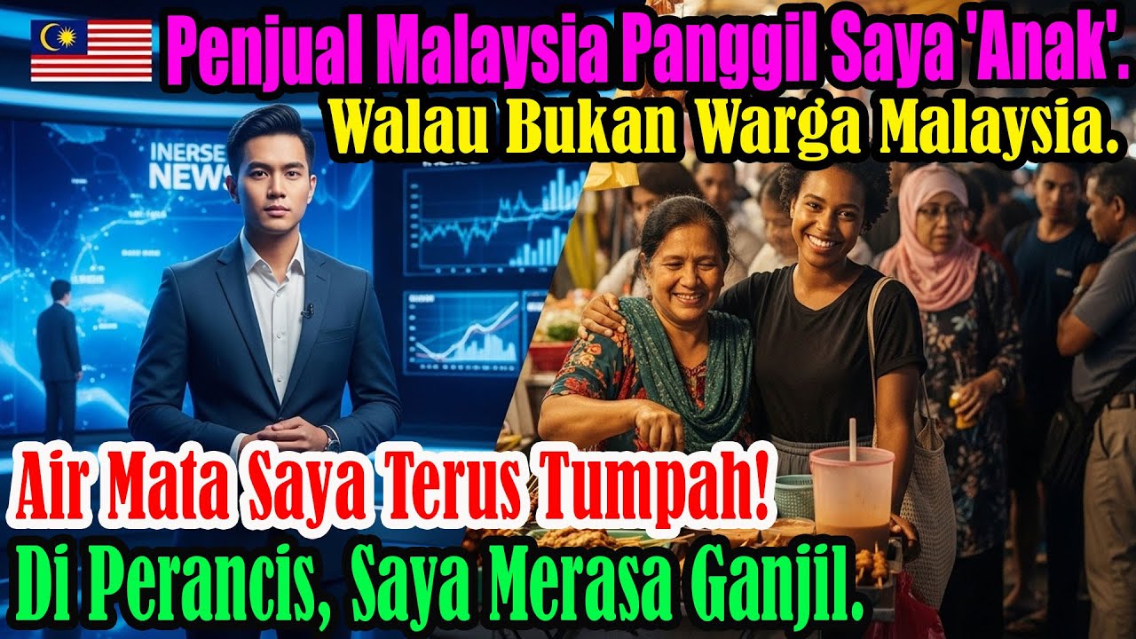 Seorang gadis Afrika didiskriminasi di Perancis,tetapi dipanggil “anak”oleh seorang peniaga Malaysia