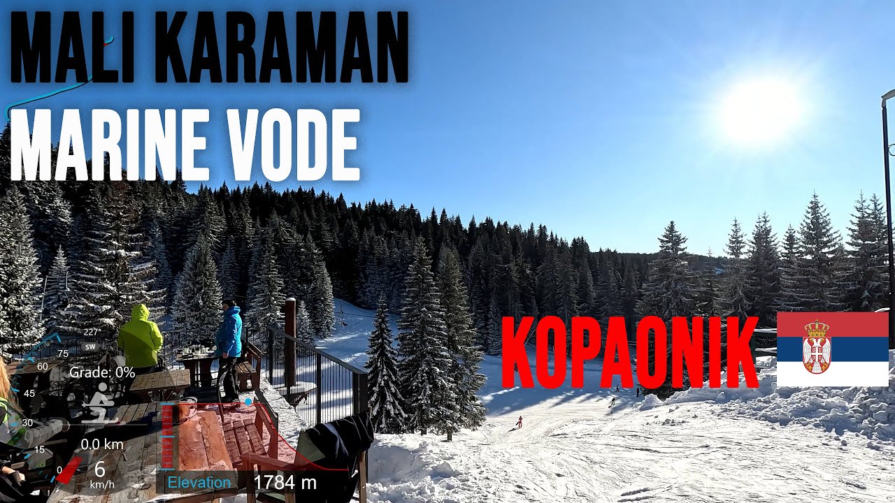 [4K] Skiing Kopaonik, Duboka 2 to Marine Vode via Mali Karaman - Crossing Over, Serbia, GoPro HERO11