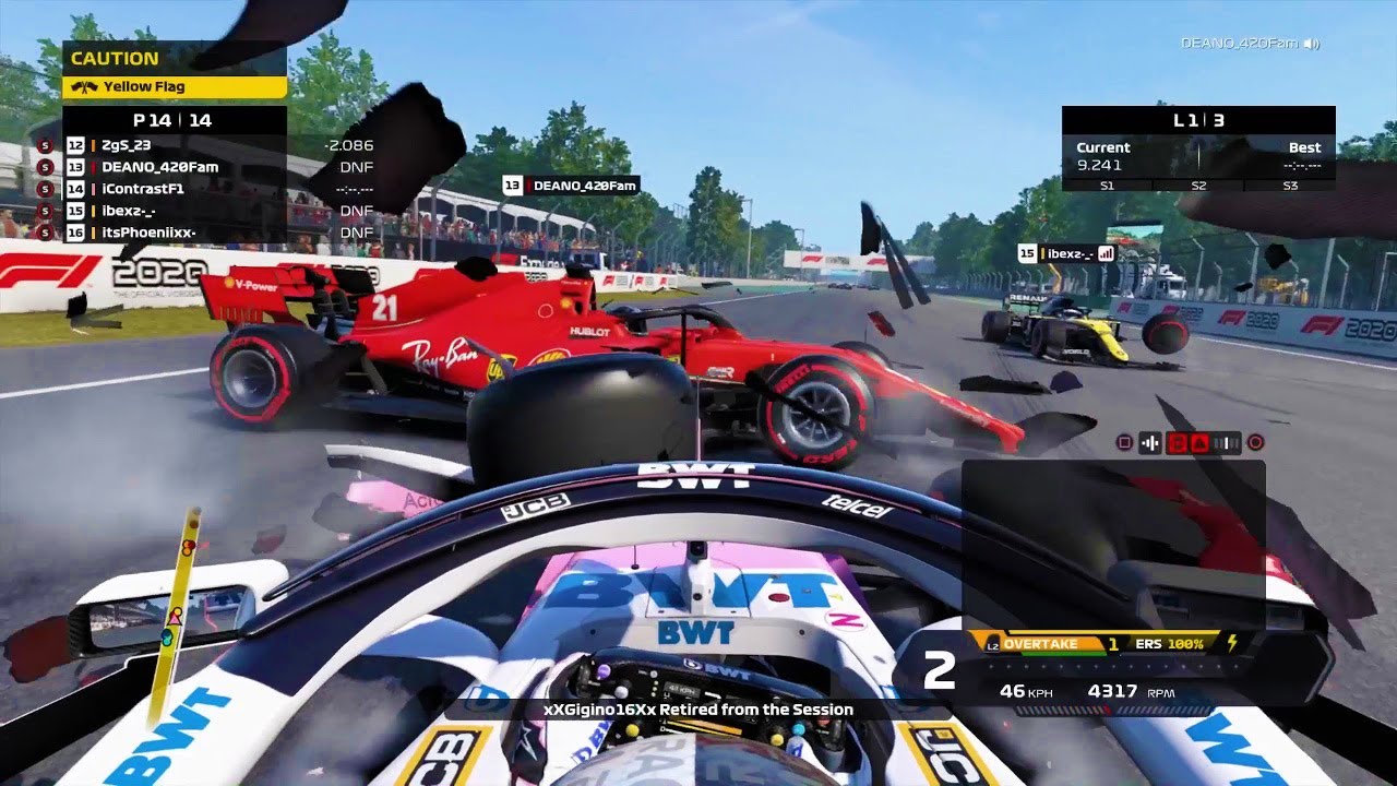 F1 2020 Грязные гонщики, но это полный хаос!
