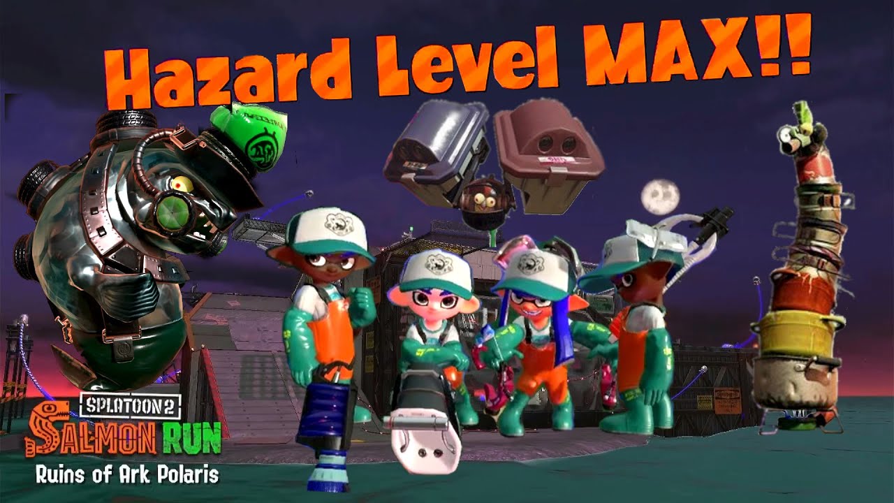 Hazard Level Max!! Splatoon 2 Salmon Run Gameplay Highest Difficulty!