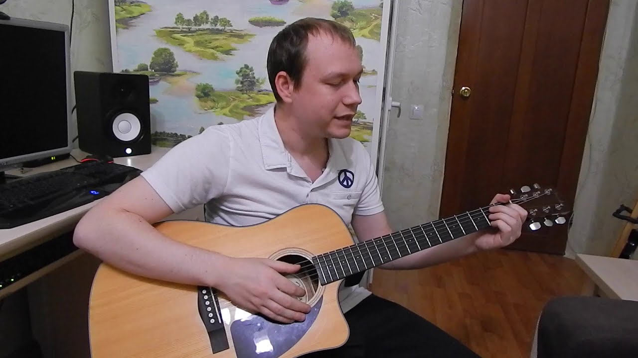 Как играть Песенку Мамонтёнка// Разбор на гитаре для начинающих🎸