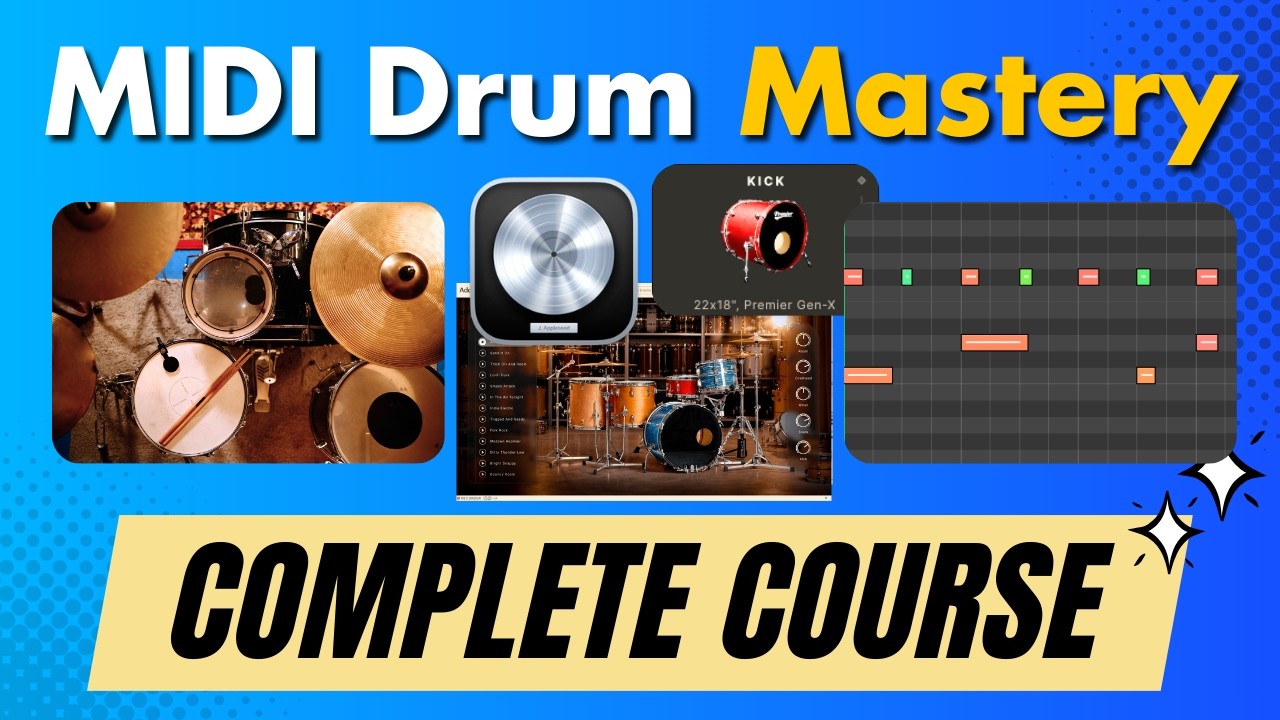 MIDI Drum Mastery: From Programming to Pro-Level Mixing | Full Course [FREE]