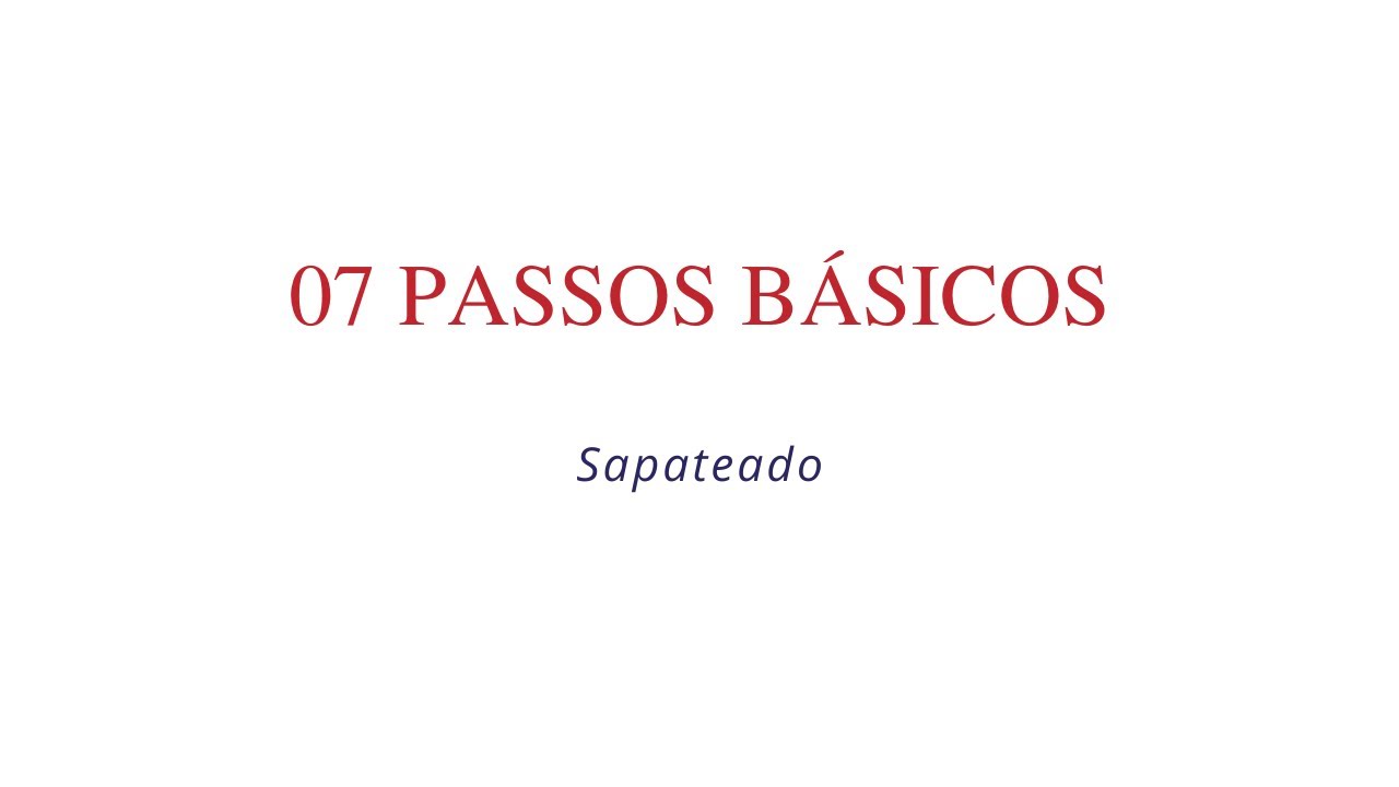 07 Passos Básicos do Sapateado | Professora Carmem Regina | Espaço Ballet Carmem
