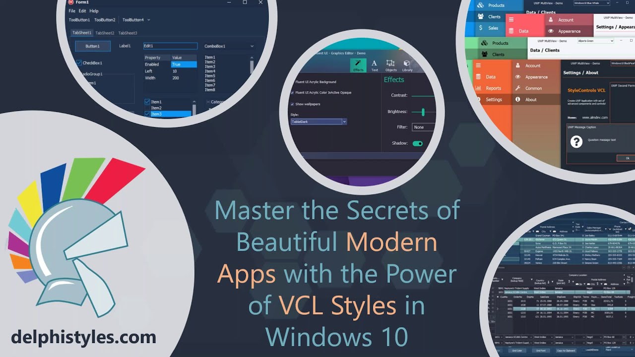 VCL Styles: Master the Secrets of Beautiful Modern Apps in Windows 10