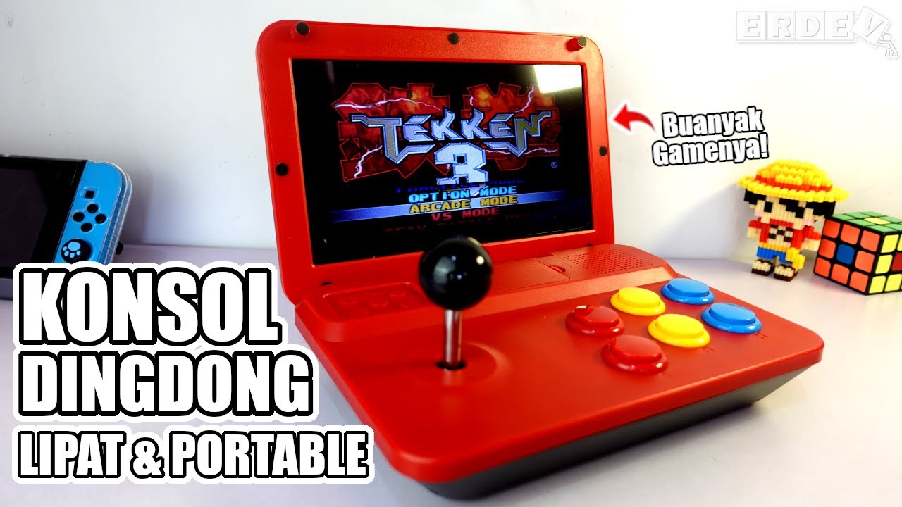 BELI KONSOL GAME DINGDONG VERSI LIPAT & PORTABLE, SERU BISA DIMAININ BANYAKAN! -  Review Game A13