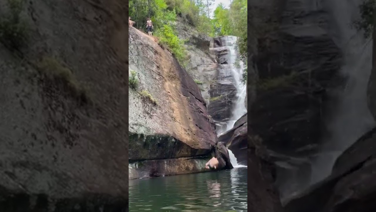 cliff jump gone wrong!!