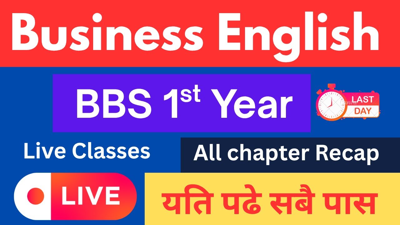 BBS 1st Year English all Chapter || business english bbs 1st year model question solution 2082