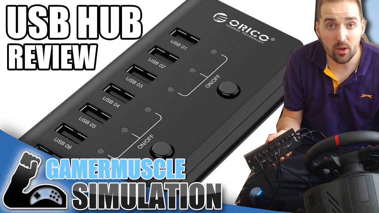 ORICO High Speed 9 Port USB Data Hub - REVIEW - USB HUB FOR SIMULATORS