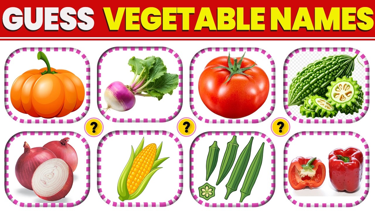 Guess the Vegetable Name 🥕 | Vegetable Quiz for Kids (10 Second Challenge!)