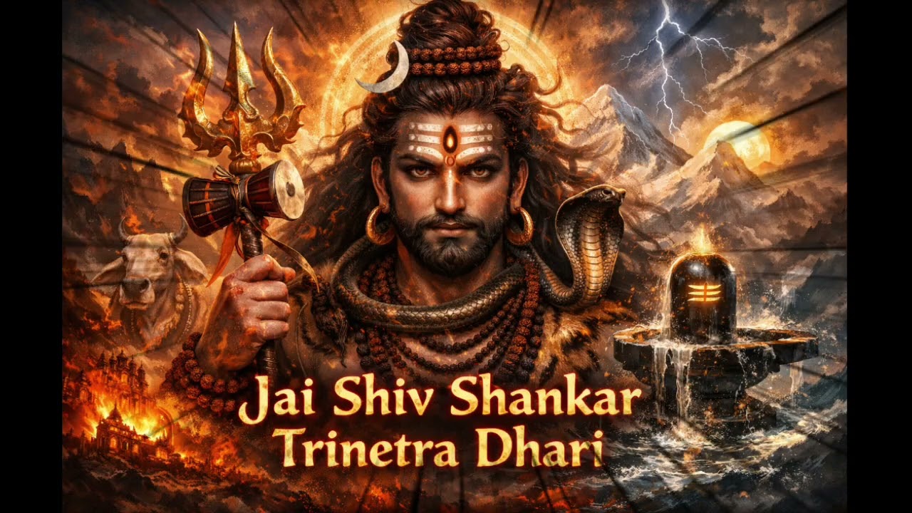 Jai Shiv Shankar Trinetra Dhari 🔱 Mahakal Ka Pralay Roop | Powerful Shiva Bhakti .