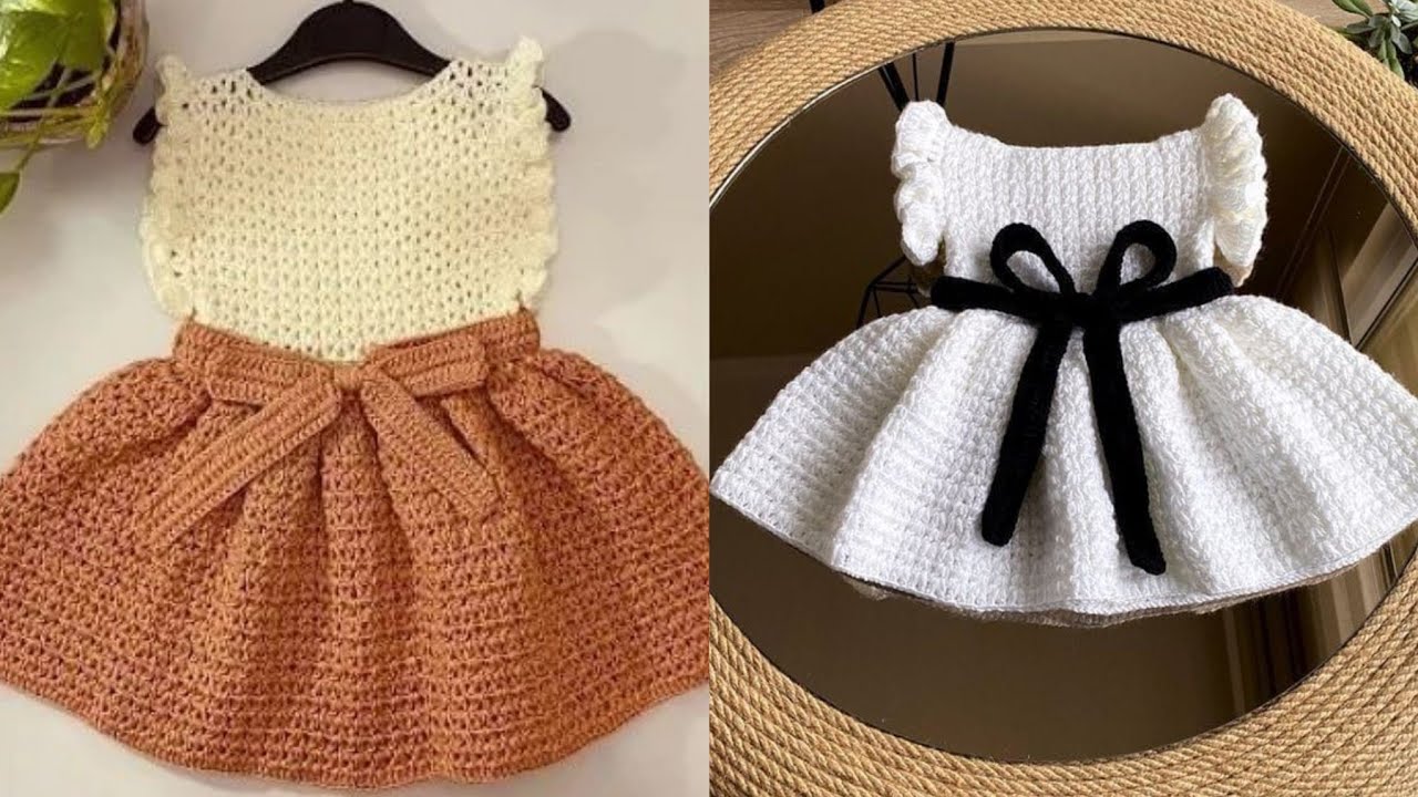 Ideas para vestidos de beb&eacute; a crochet para principiantes: dise&ntilde;os sencillos