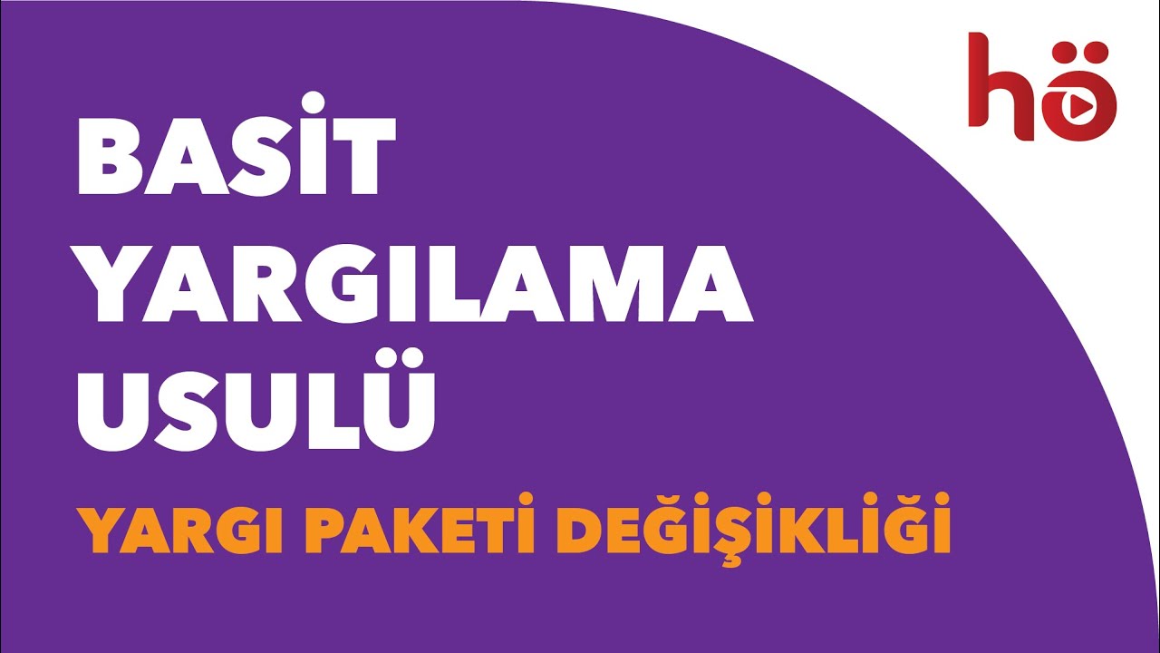 Ceza Muhakemesi Hukuku - Basit Yargılama Usulü - Yargı Paketi Değişiklikleri