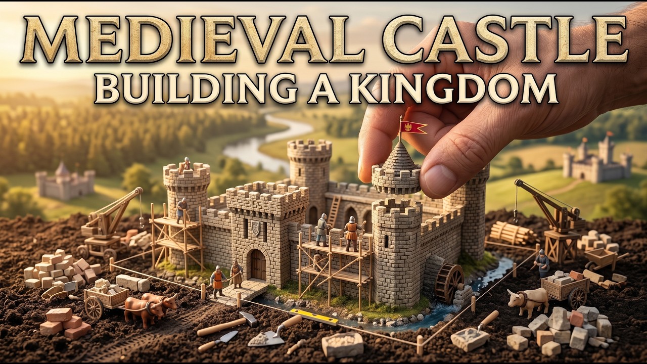 Building a Medieval Castle from Real Stones  I Built a Tiny Castle with 2,000 Bricks