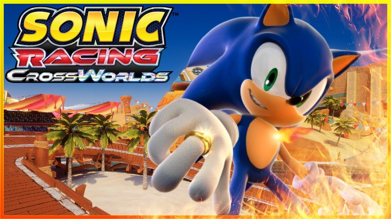 Sonic Racing: CrossWorlds - Sand Road + Dinosaur Jungle with Seven Rings In Hand