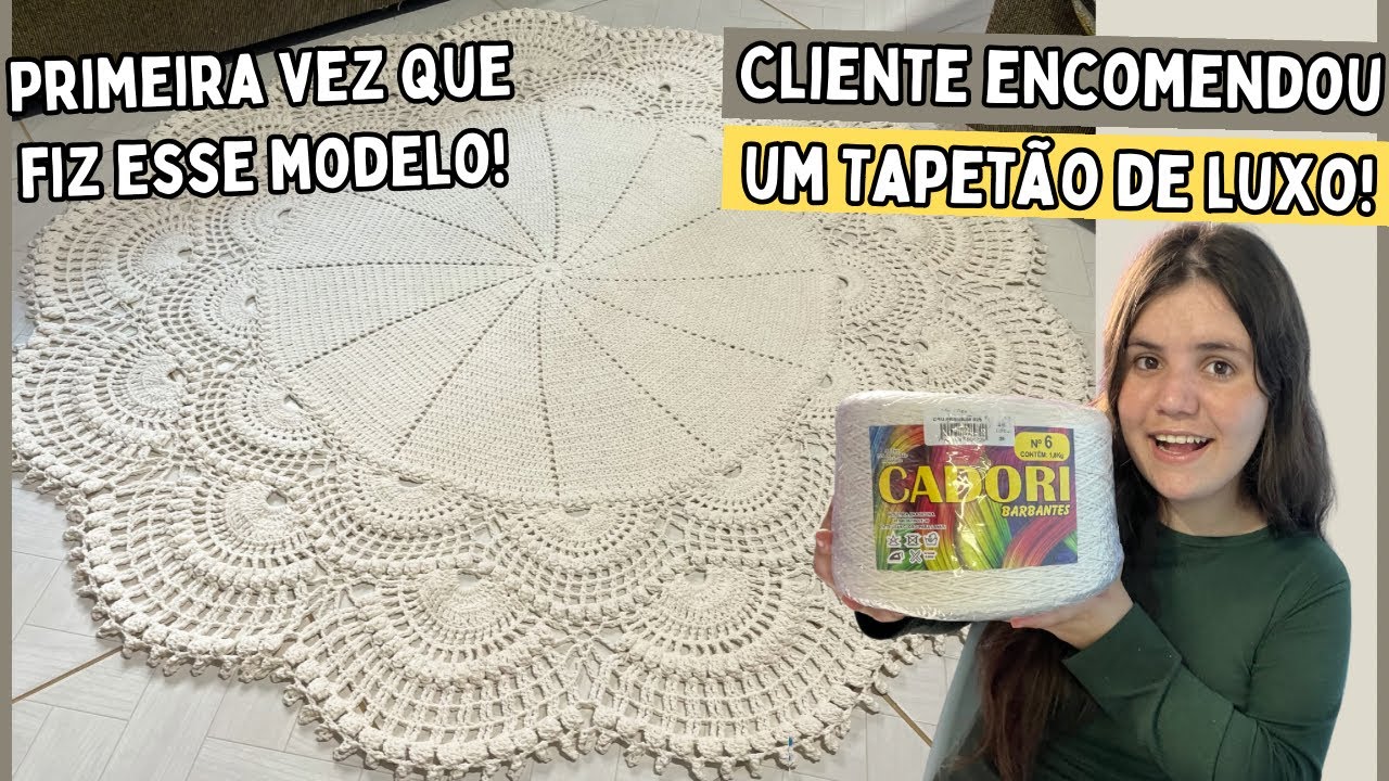 PRIMEIRA VEZ QUE FIZ UM TAPETÃO DE LUXO!😱Cliente encomendou e eu não recusei o desafio!