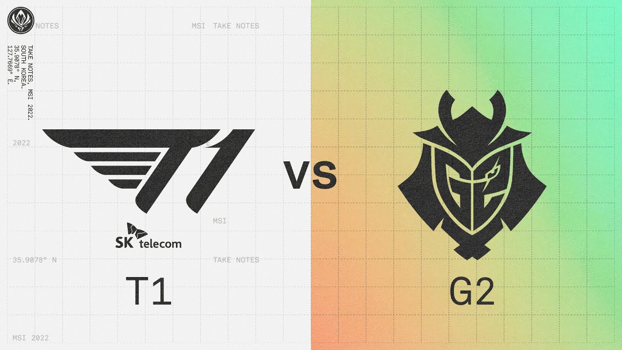 T1 vs. G2 | 2022 MSI Knockout Stage Day 2 | T1 vs. G2 Esports | Game 2