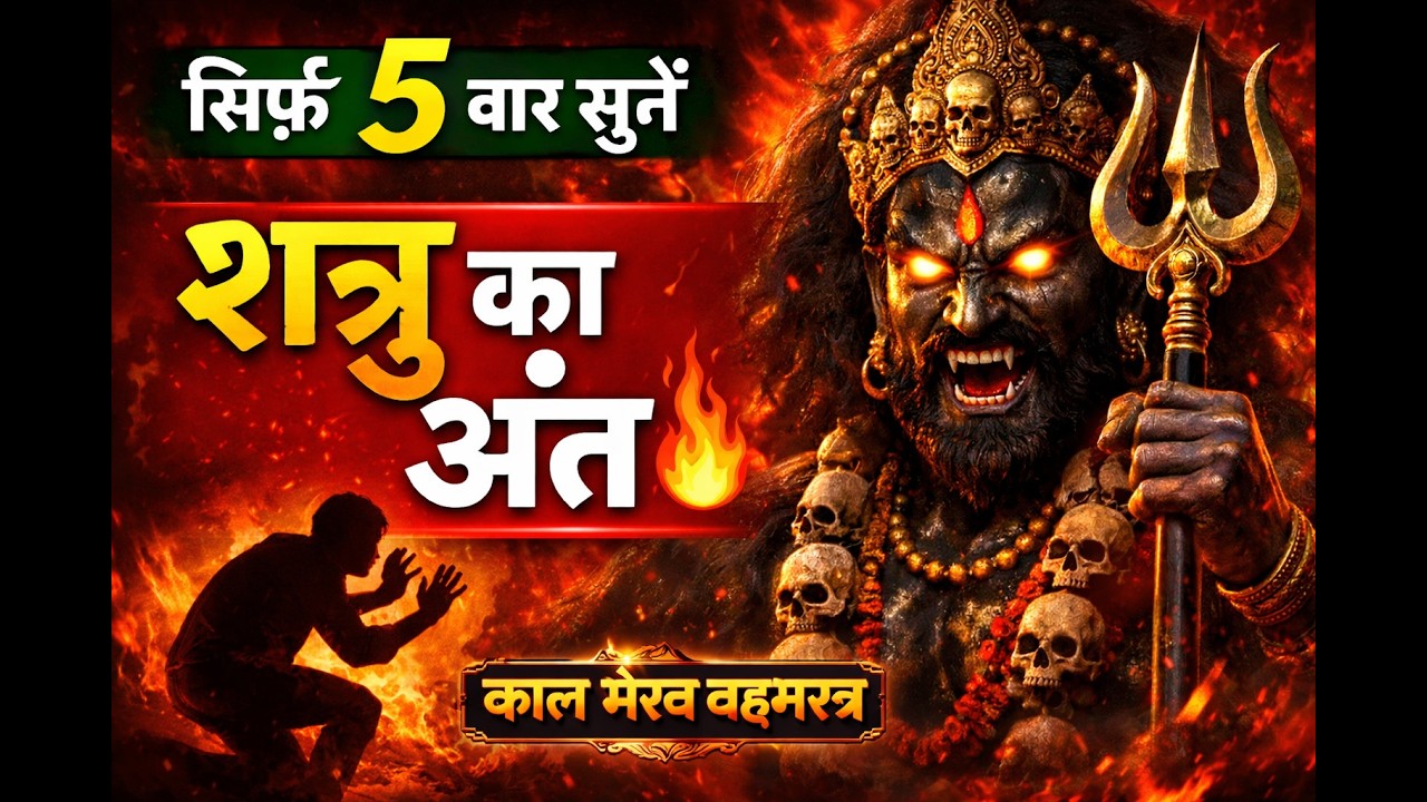 काल भैरव शत्रु उल्टारी मंत्र: सुनते ही शत्रु का अंत ❗️ सिर्फ़ 5 बार सुनें 🔥 Kaal Bhairav Mantra