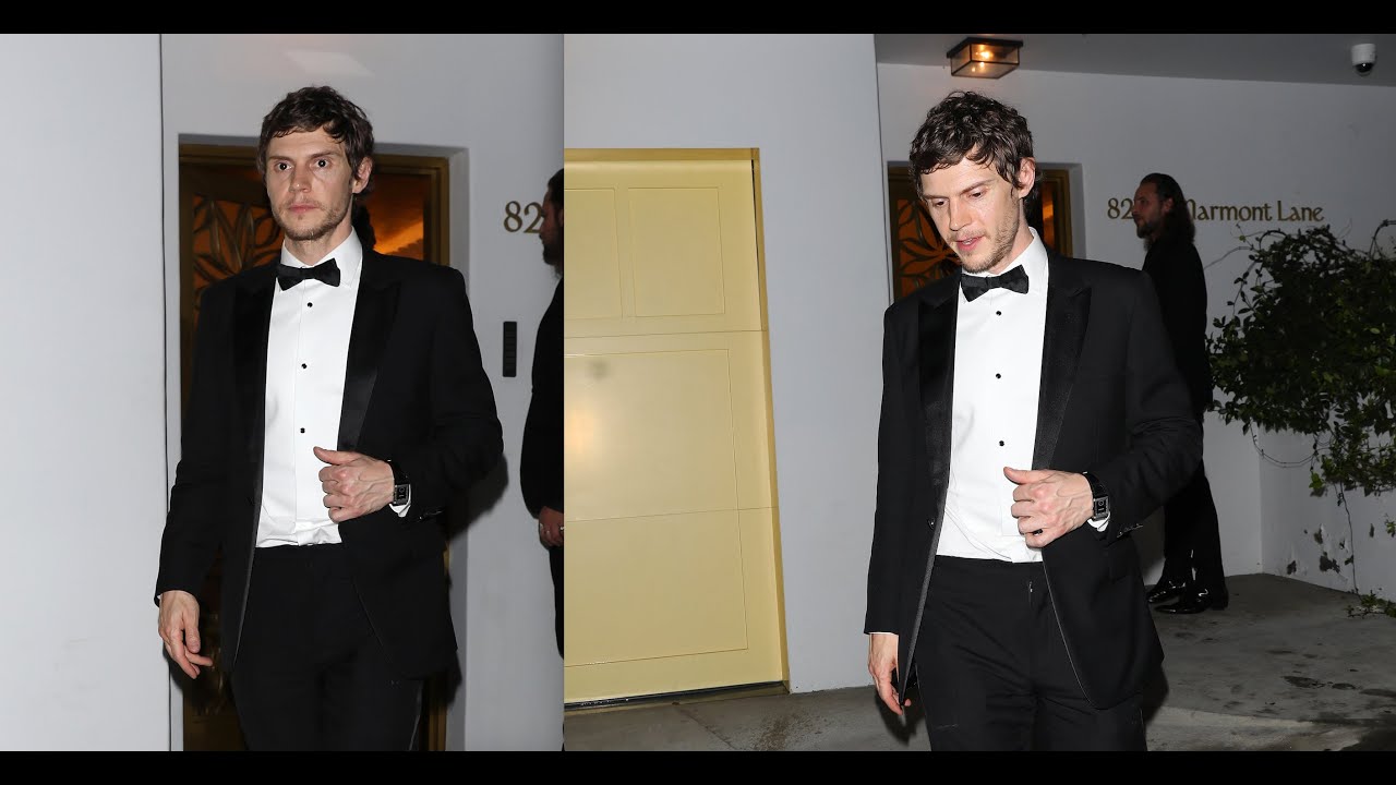 Actor Evan Peters Attends Vas J Morgan's 2025 Emmy Party Held At His Private Residence in LA!