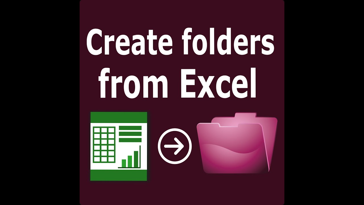 Create folders From Excel NO EXCEL OR OFFICE REQUIRED