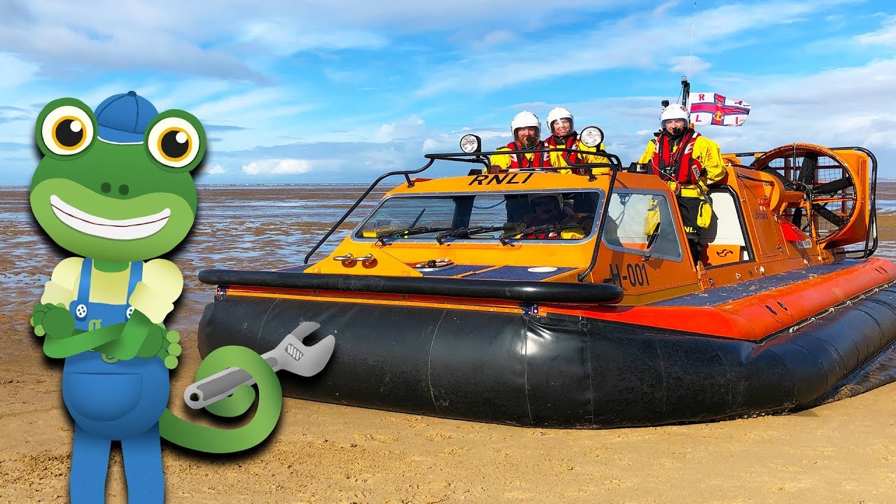 Hovercraft For Kids | Gecko's Real Vehicles | Vehicles For Kids | Educational Videos For Children