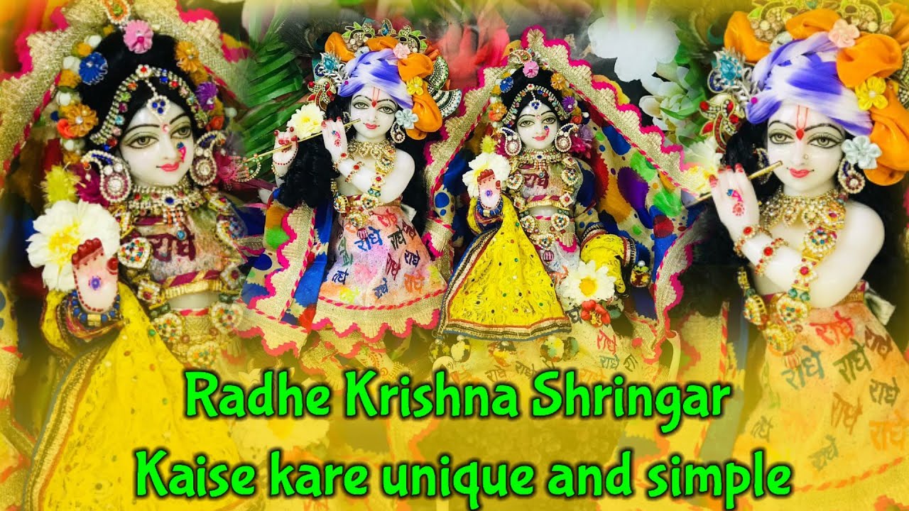 Simple and Unique Radhe krishna shringar Kaise kare | Radhe krishna shringar at home | krishna diary