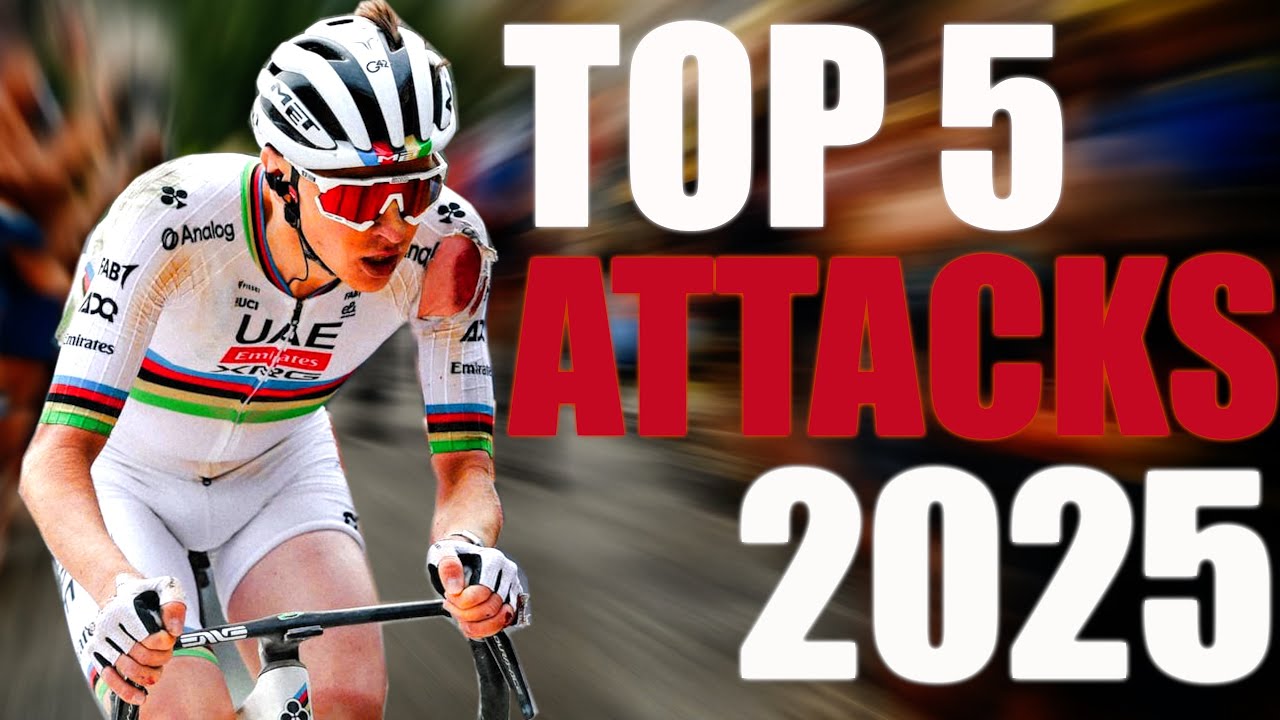 Tadej Pogacar's Top 5 Attacks of 2025