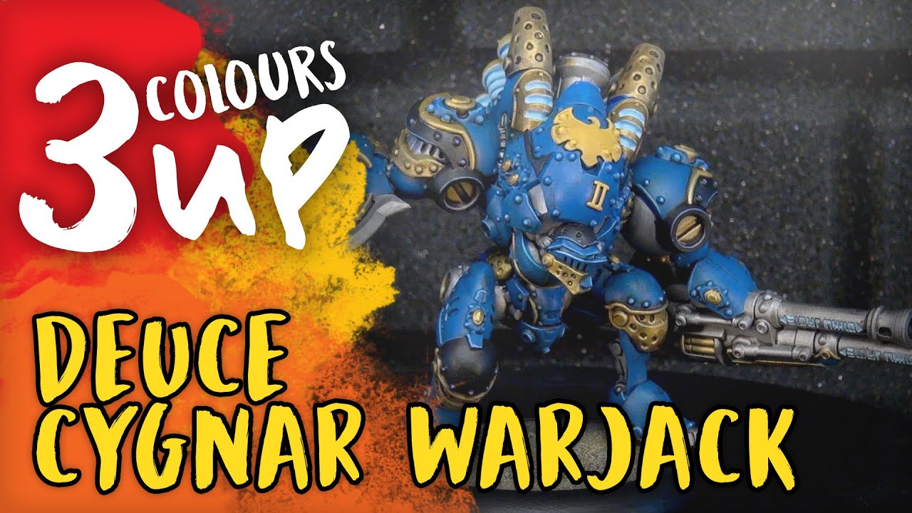 How To Paint Cygnar Deuce Warjack For Warmachine | Steamforged Games