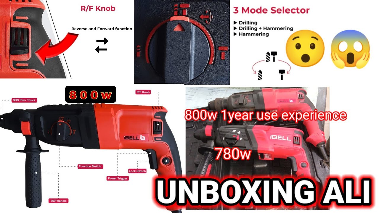 ibell hammer drill machine 800w/780w unboxing 😯one year use experience