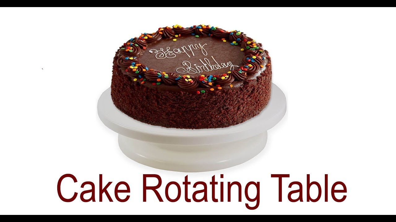Okayji Plastic Cake Decorating Turntable Stand Unboxing and Review | Food Rotating Table