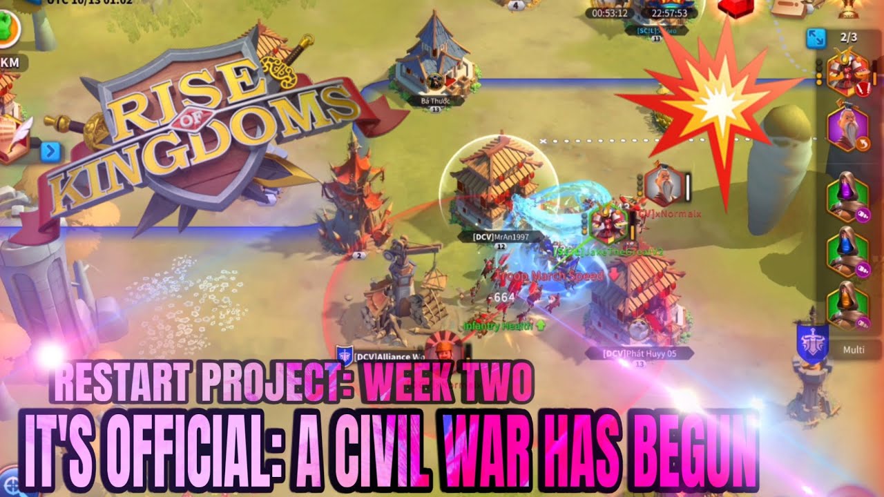 ALL-OUT CHAOS and WAR SLOWLY PROGRESSING! - Restart Project, Week Two [Rise of Kingdoms]