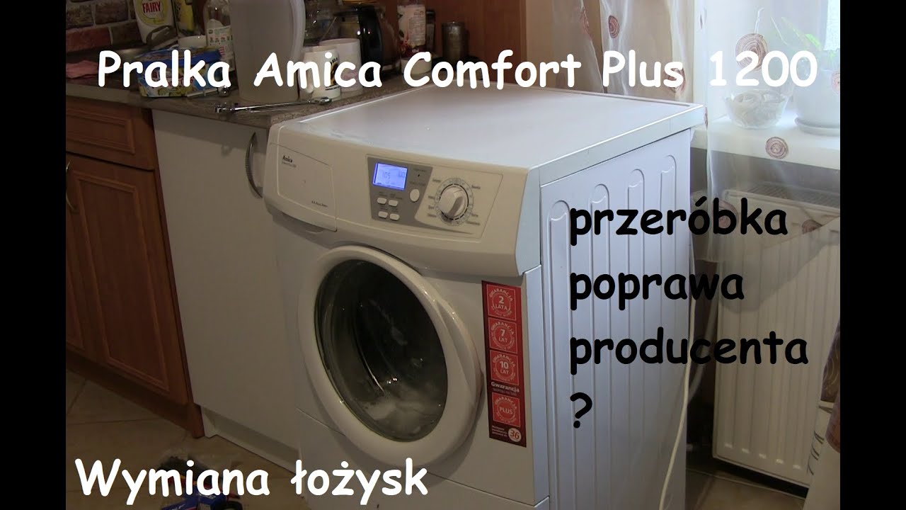 Dom #004: Pralka Amica Comfort Plus 1200. Wymiana łożysk plus własna modyfikacja.