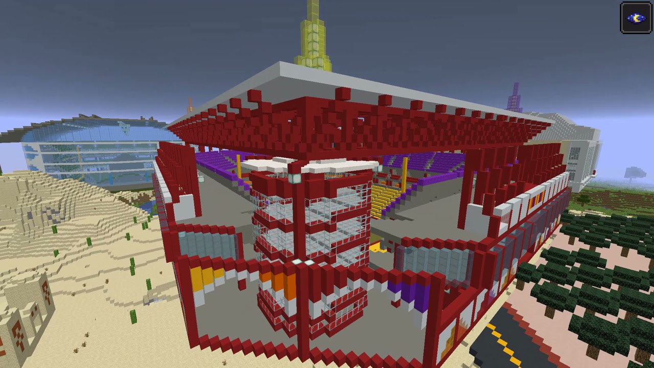 A Year of Building-Minecraft Stadiums
