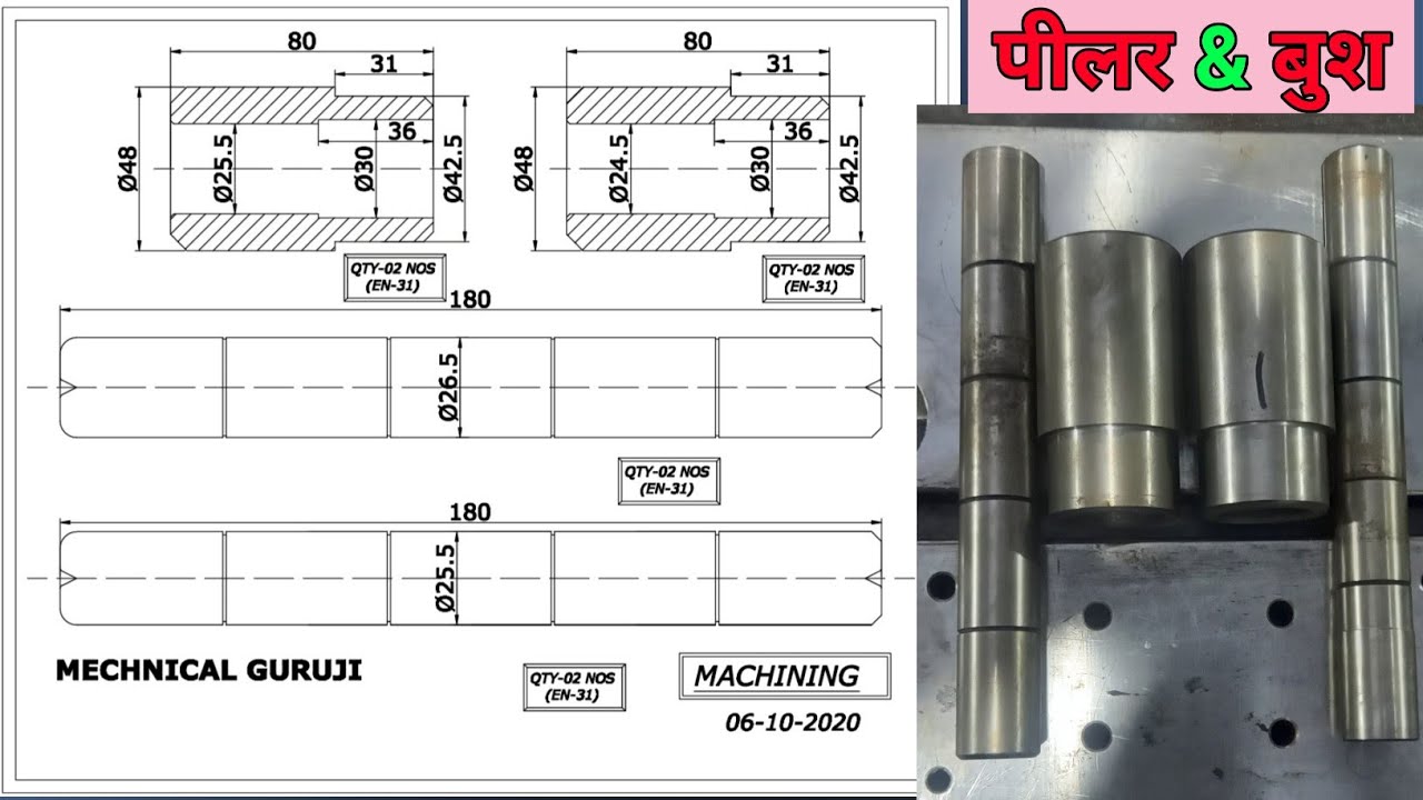 How To Calculate Guide Pillar Diameter (HINDI) I GUIDE PILLAR CALCULATOR pillar & bush