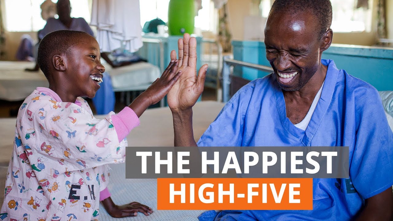 A Kenyan boy gets more than just his sight back