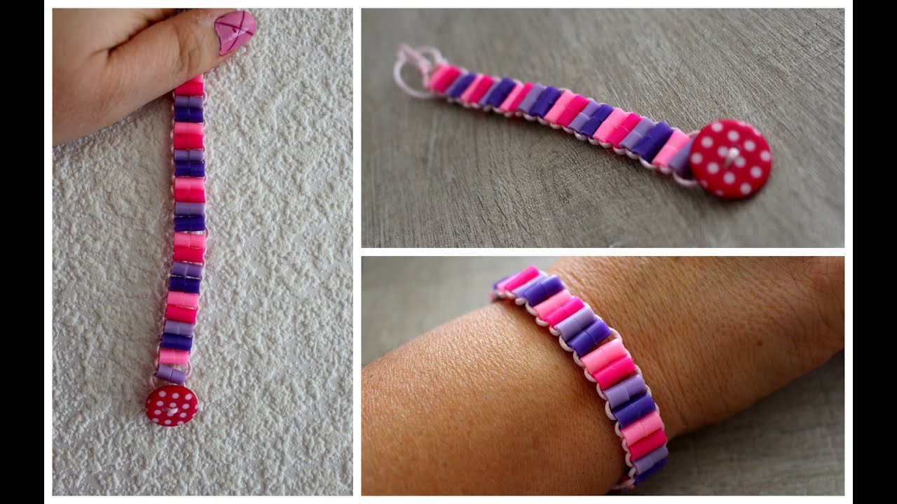 DIY Bracelet :  Bracelet coloré en Perles HAMA / Perles à repasser