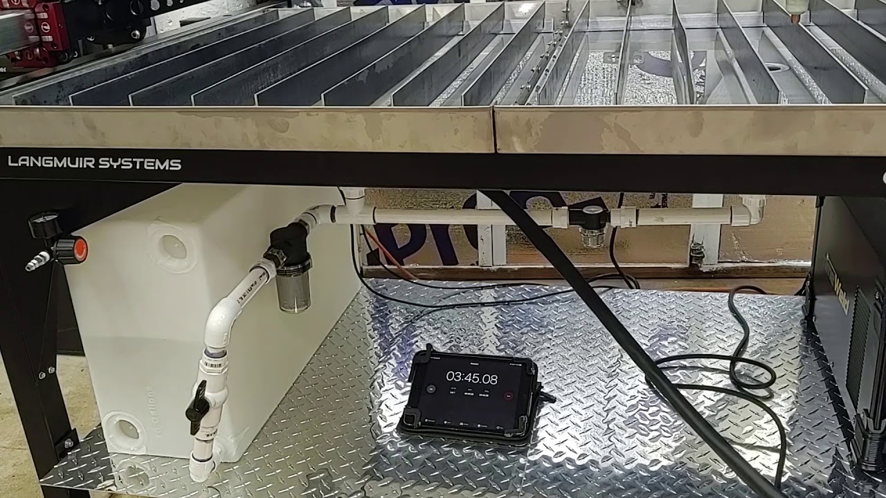 Long-EZ N916WP - Plasma Cutting Water Table