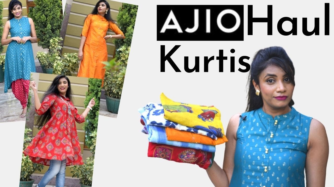 Try On Ajio Kurti Haul | *best* Festive कुर्ती  Affordable Haul | Aanchal